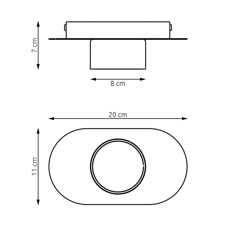 Stilo 1 ceiling lamp black