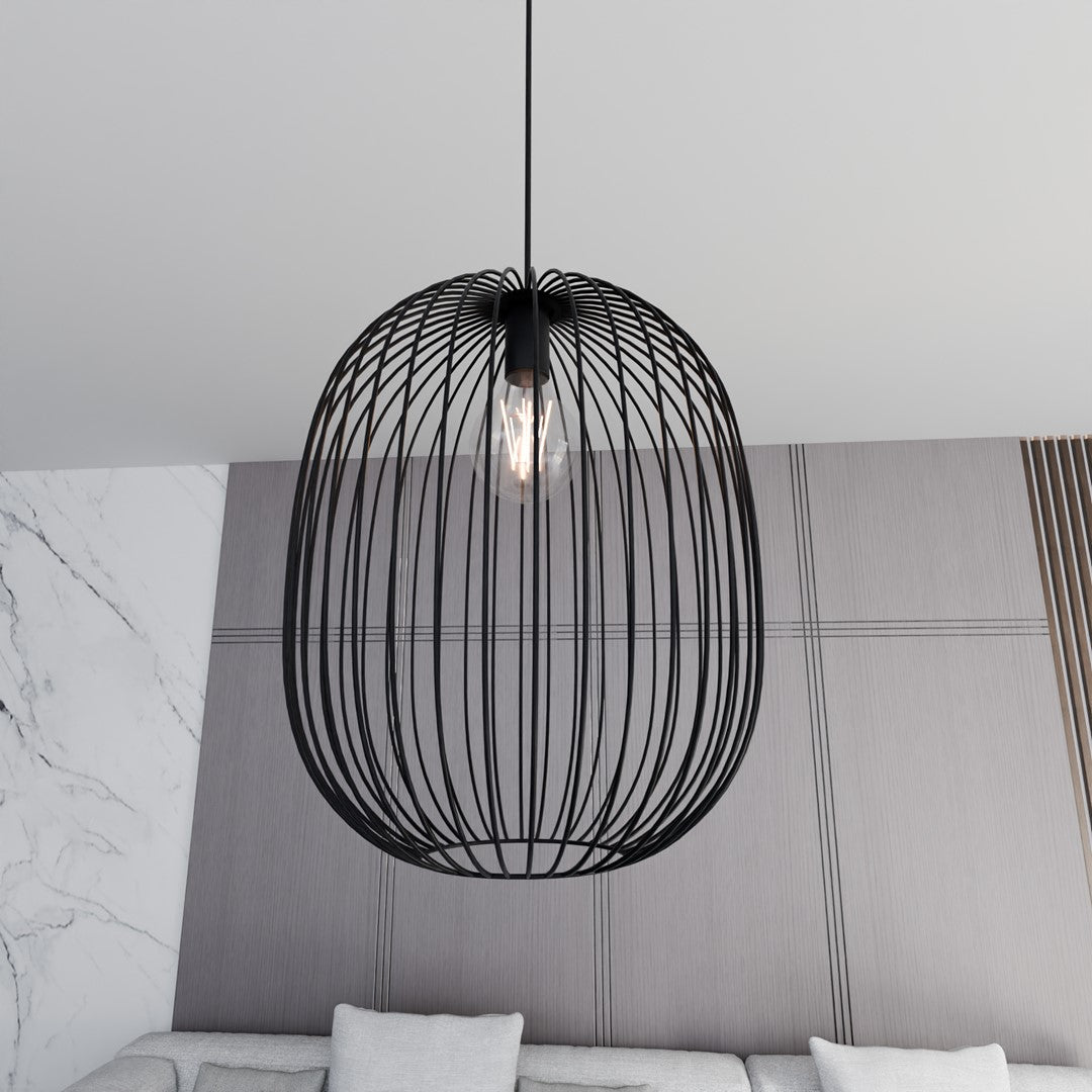 Onyx 1 pendant light black
