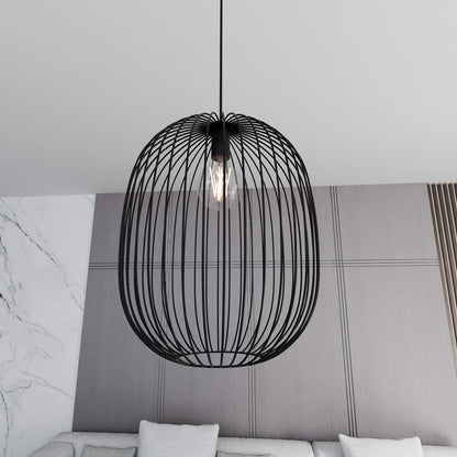Onyx 1 pendant light black