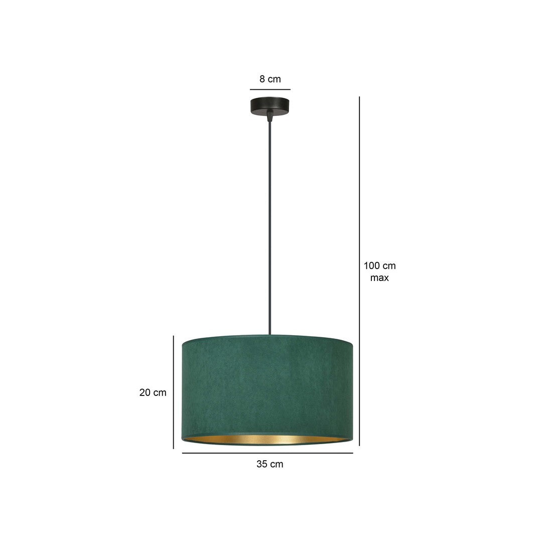 Hilde 1 pendant light green
