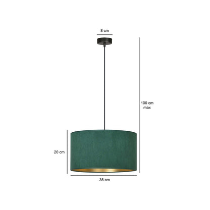 Hilde 1 pendant light green