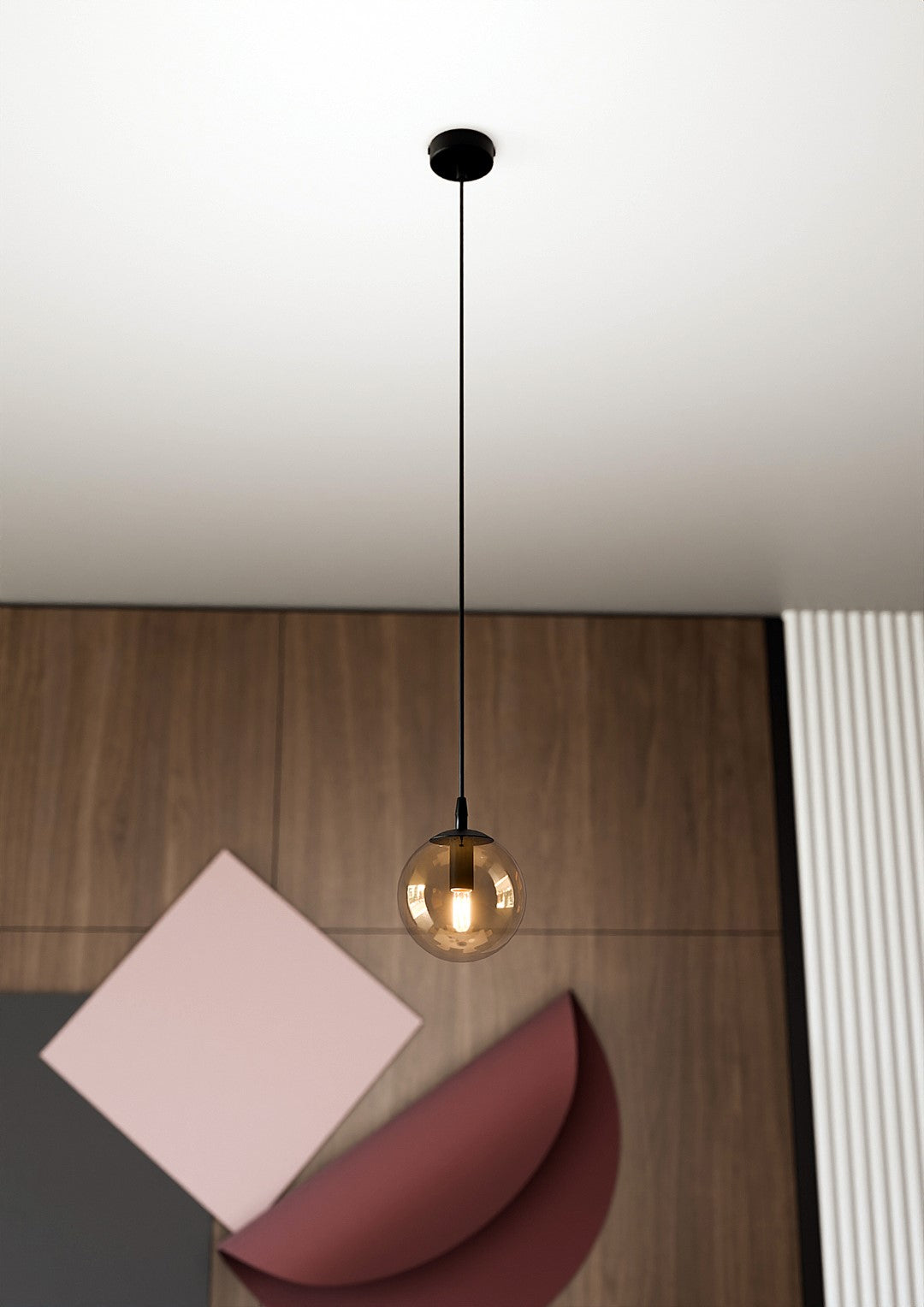 Cosmo 1 pendant light amber