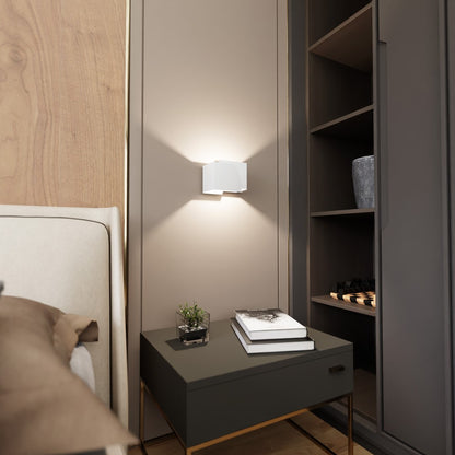 Frost wall lamp white