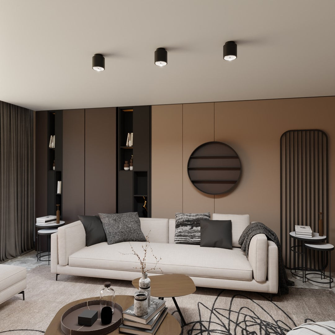 Nano 1 ceiling spotlight black