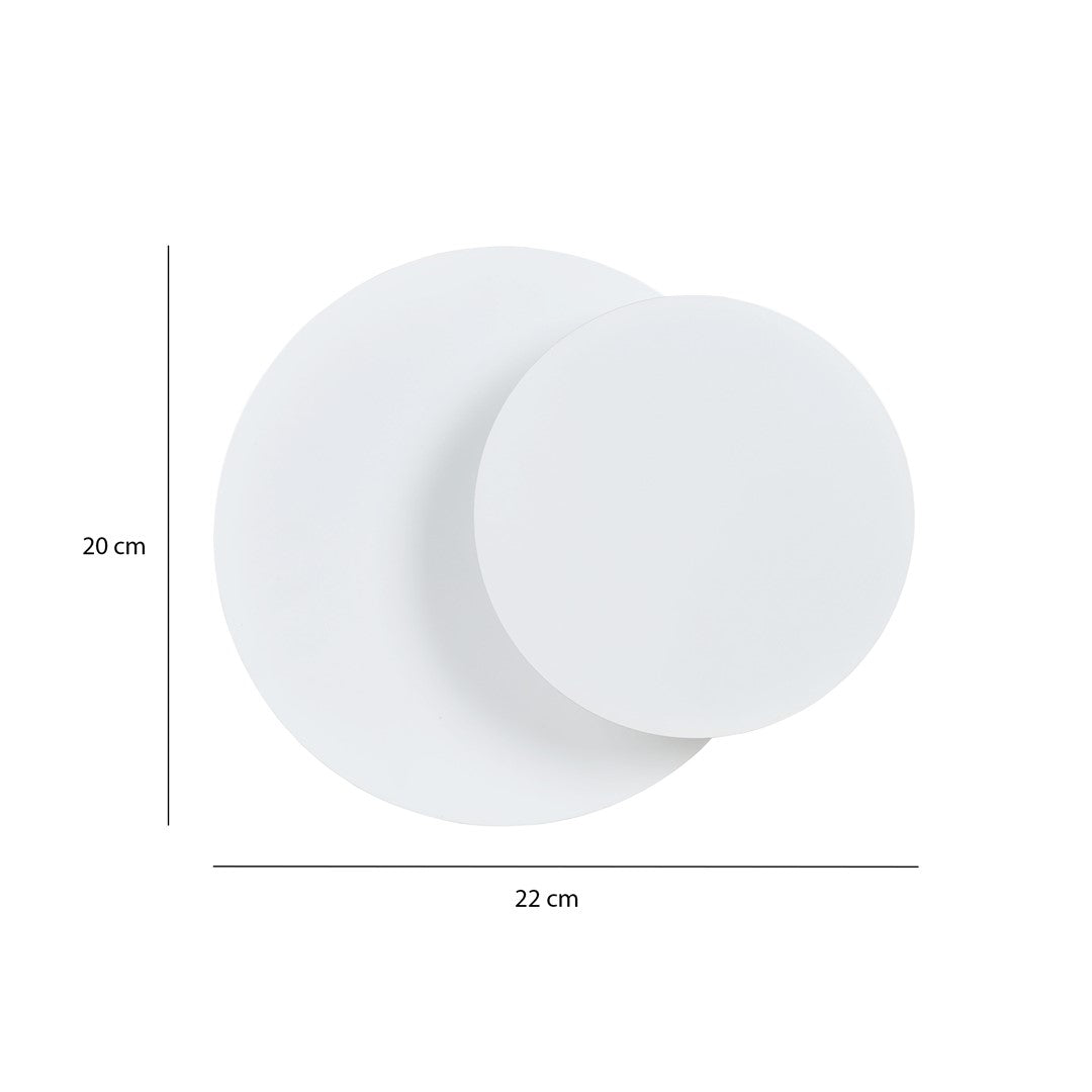 Circle 1c wall lamp white
