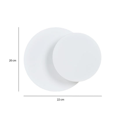 Circle 1c wall lamp white