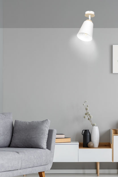 Atlas 1 ceiling spotlight white