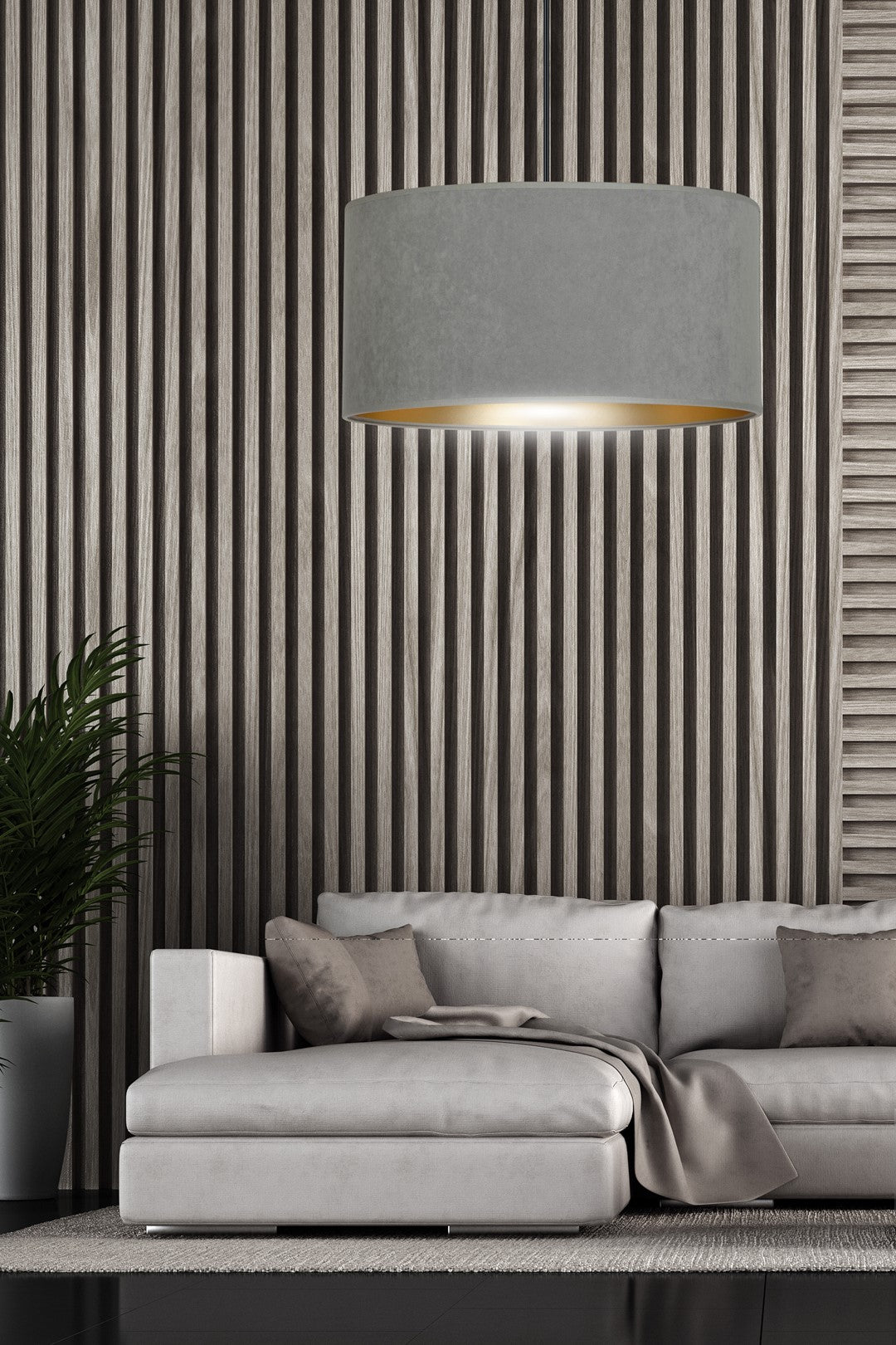 Hilde 1 pendant light grey
