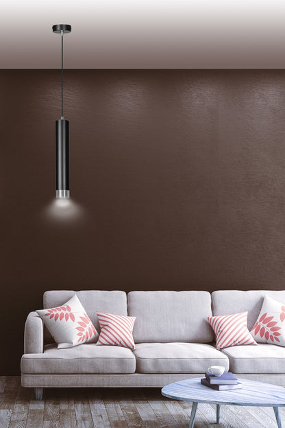 Kibo 1 pendant light black/chrome