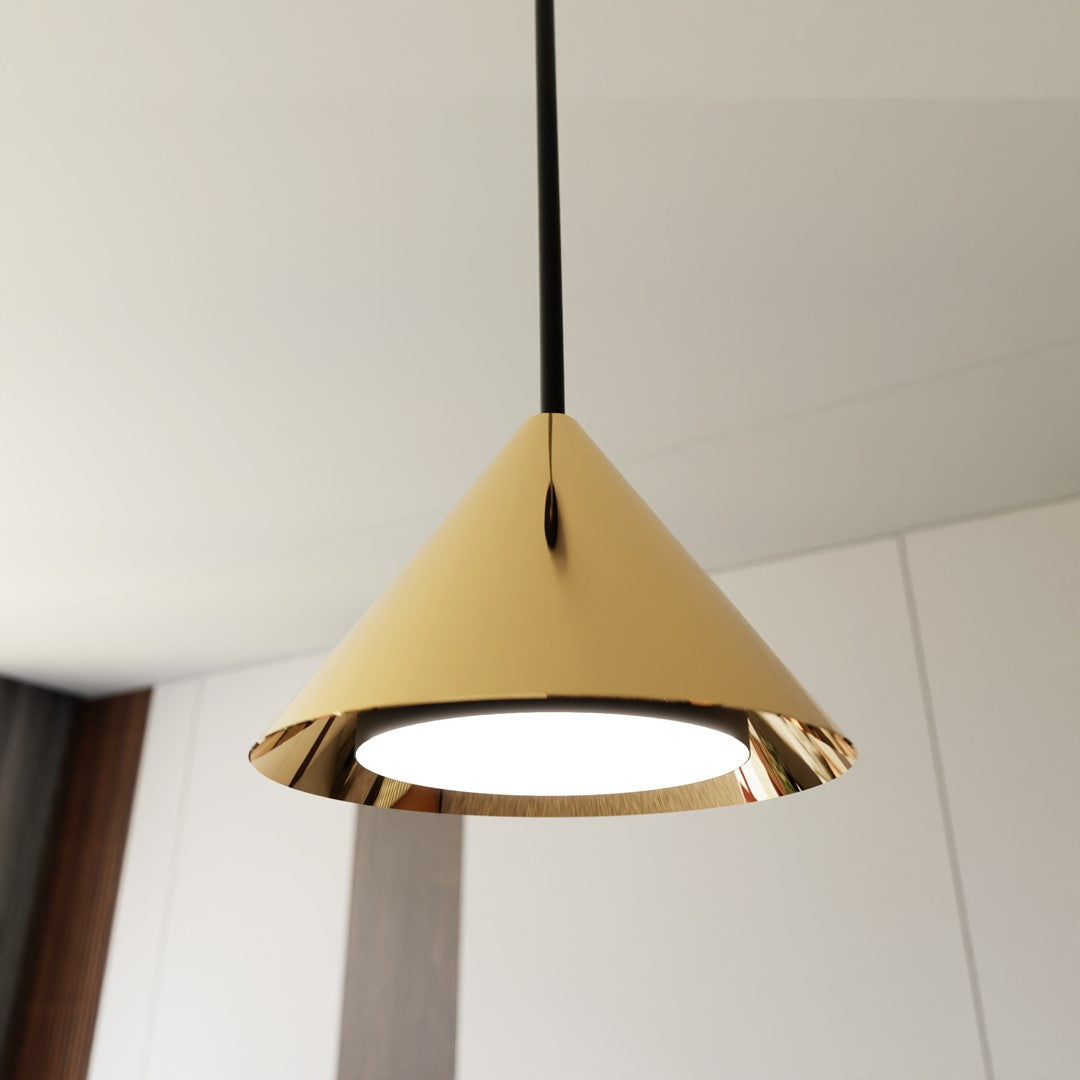 Elit 1 pendant light black/gold