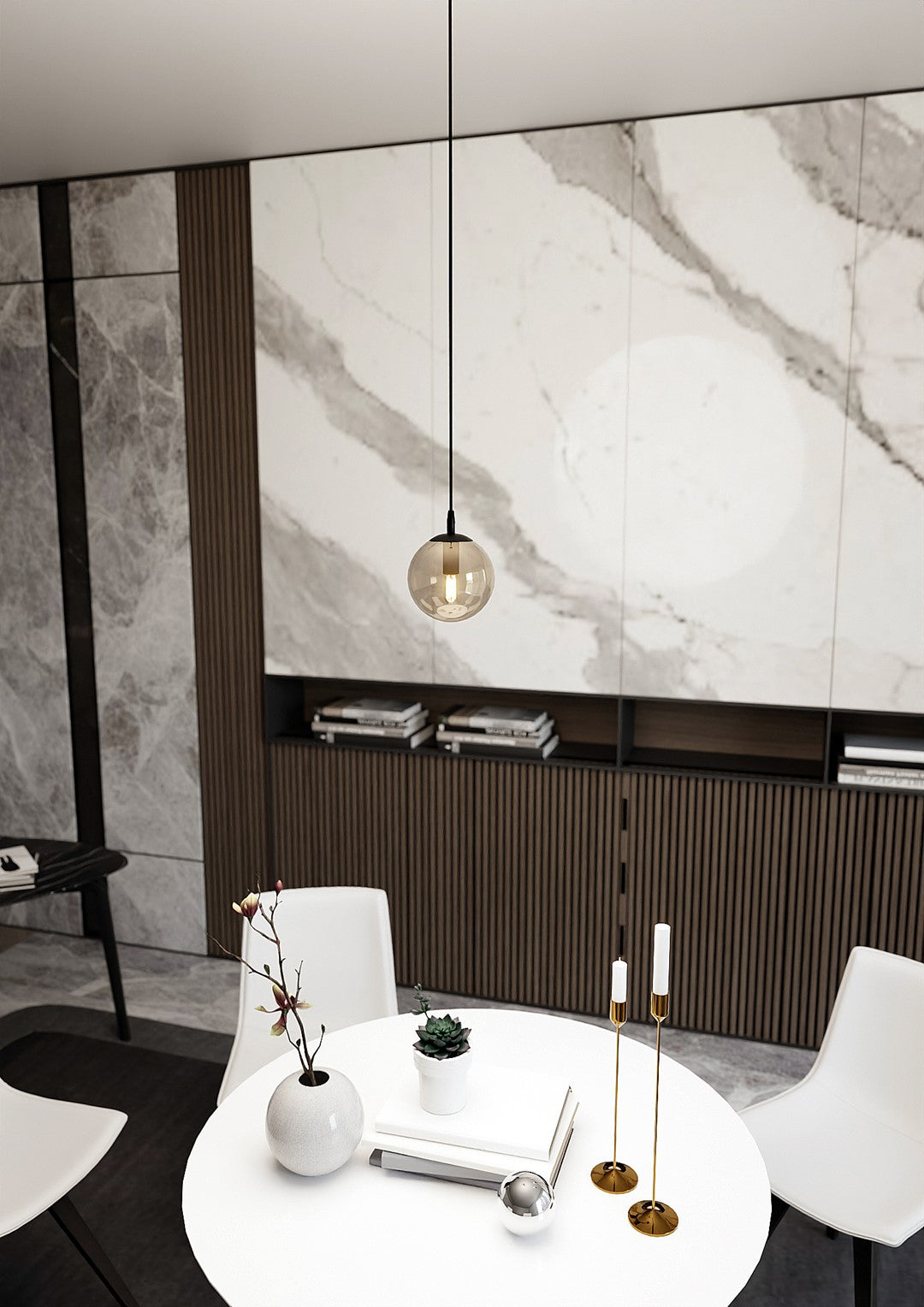 Cosmo 1 pendant light amber