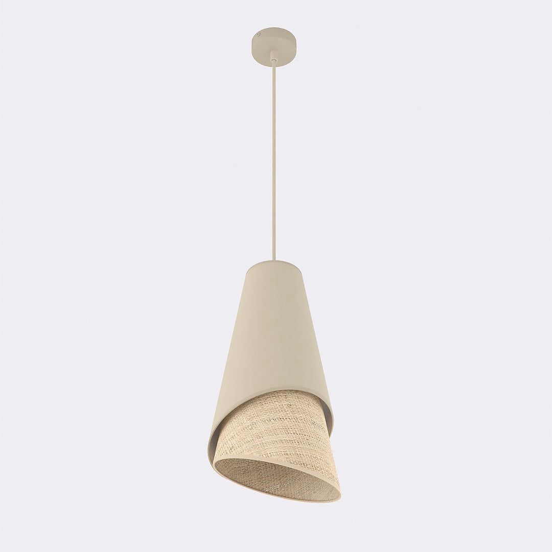 Moda 1 pendant light mocha/rattan