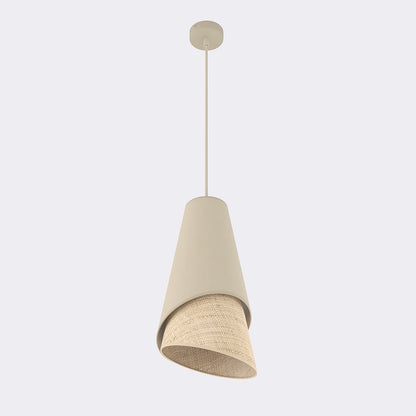 Moda 1 pendant light mocha/rattan