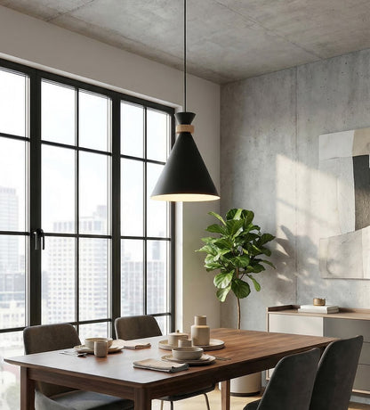 Zero 1 pendant light black
