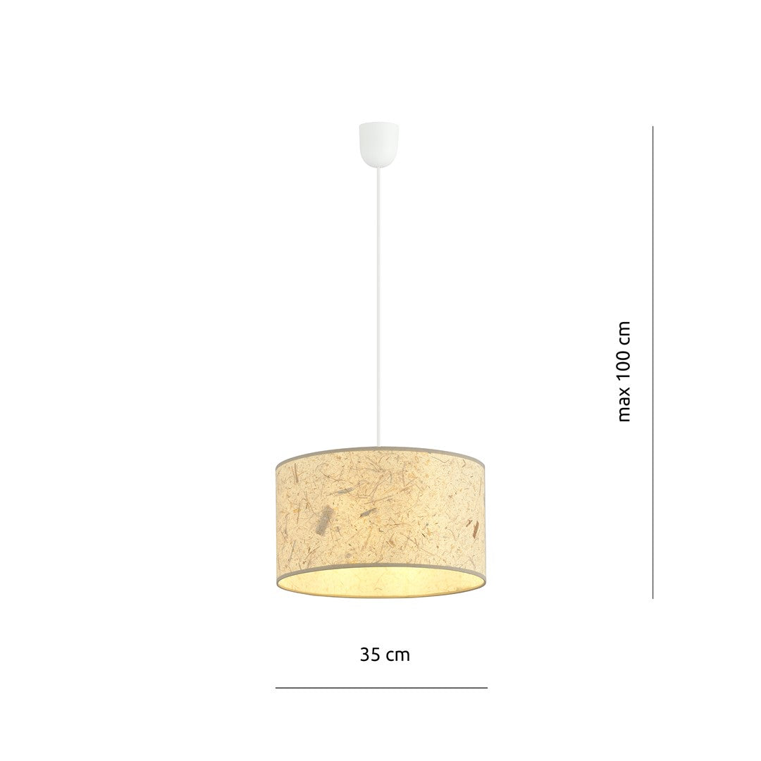 Aston 1 pendant light cork