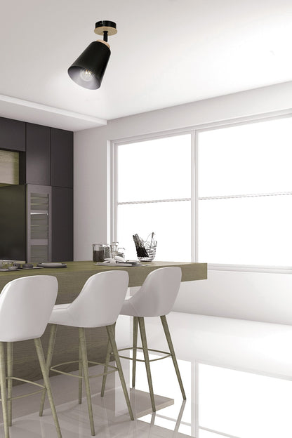 Atlas 1 ceiling spotlight black