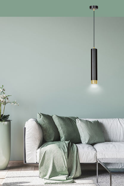 Kibo 1 pendant light blue/gold