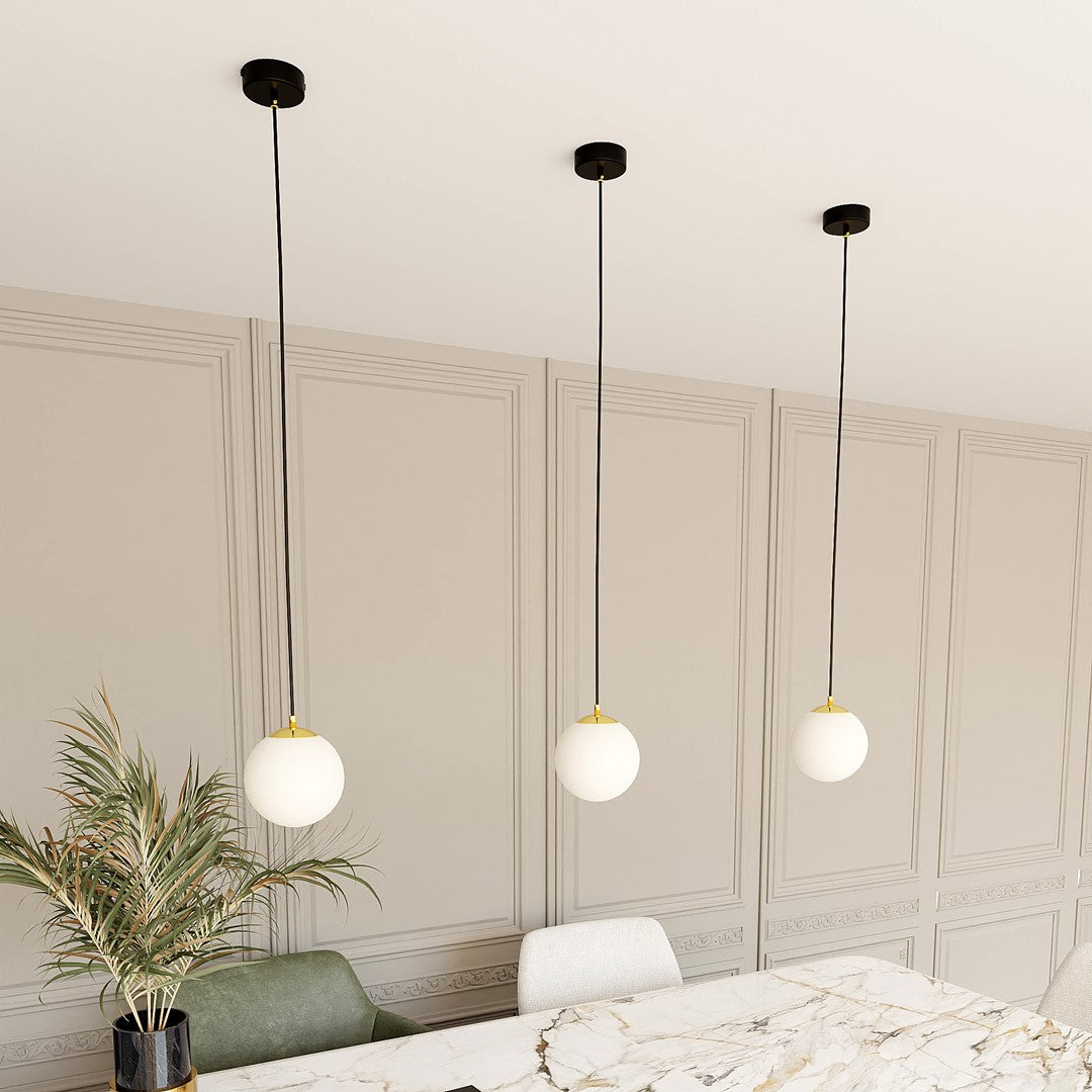 Royal 1 pendant light black