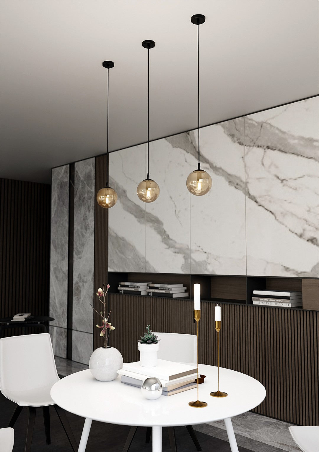 Cosmo 1 pendant light amber