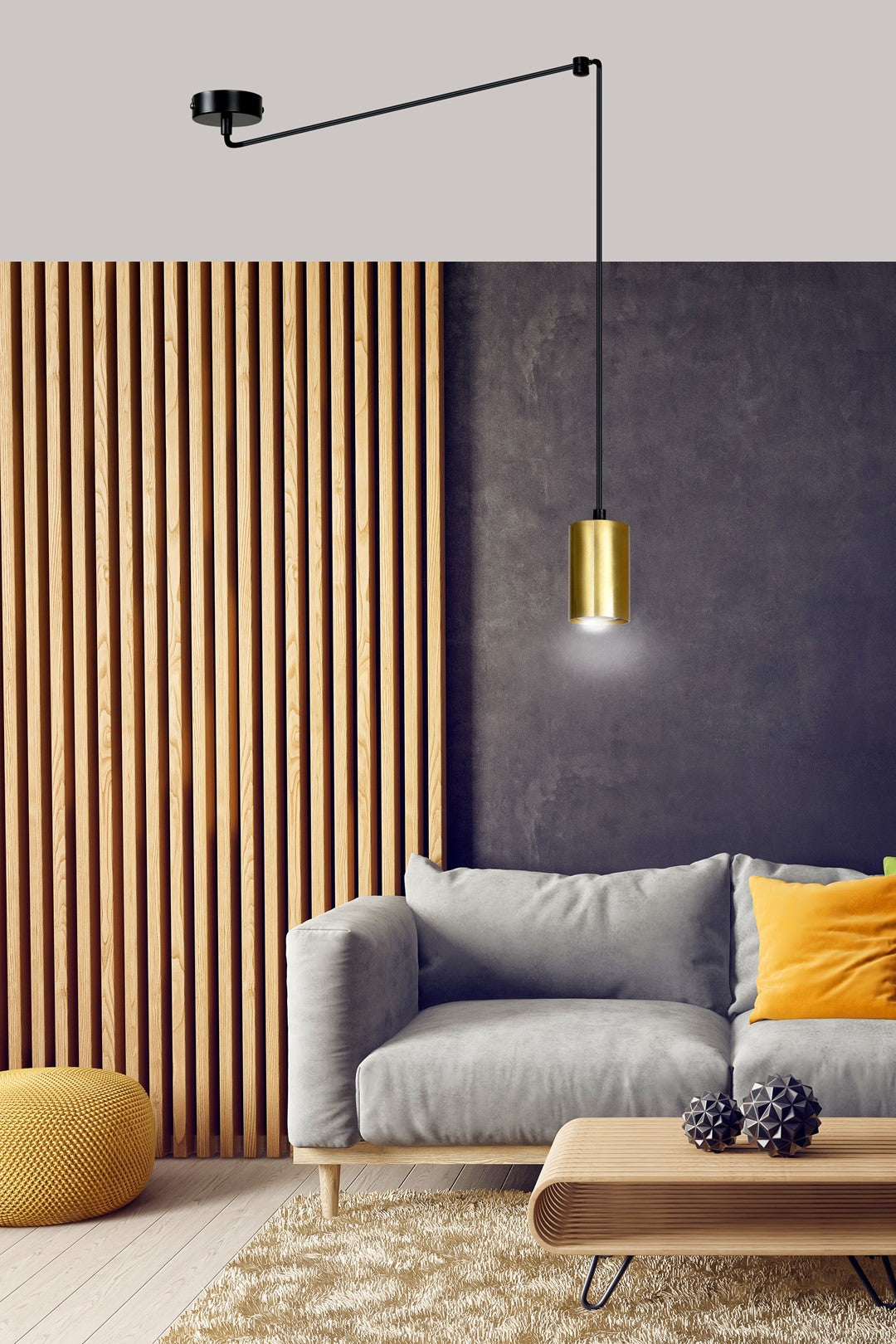 Traker pendant light black/gold
