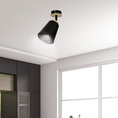 Atlas 1 ceiling spotlight black