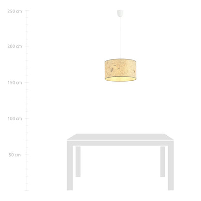 Aston 1 pendant light cork