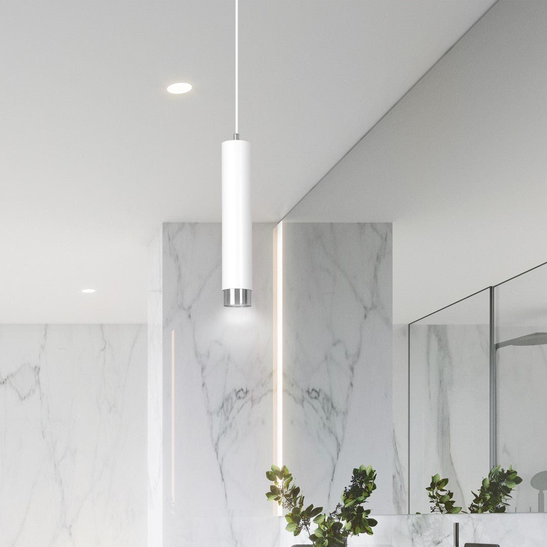Kibo 1 pendant light white/chrome