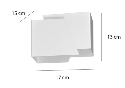Frost wall lamp white