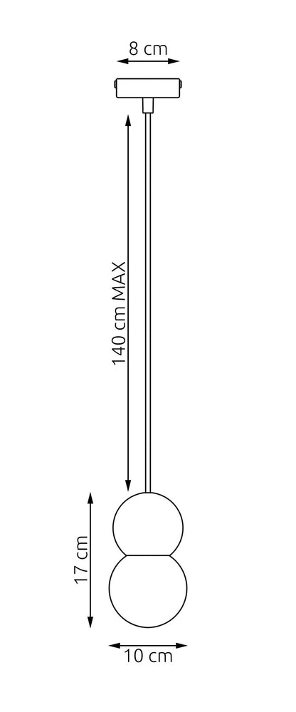 Loop 1 pendant light white