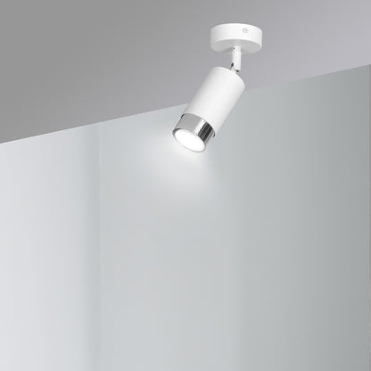 Hiro 1 ceiling spotlight white/chrome