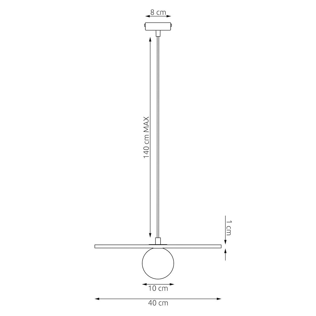 Calma 1 pendant light grey