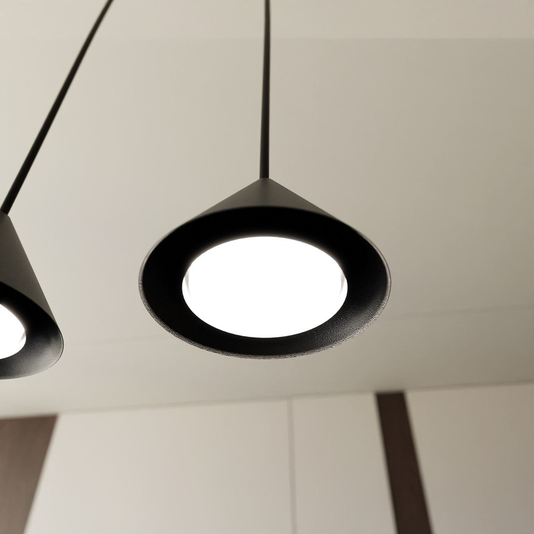 Elit 1 pendant light black