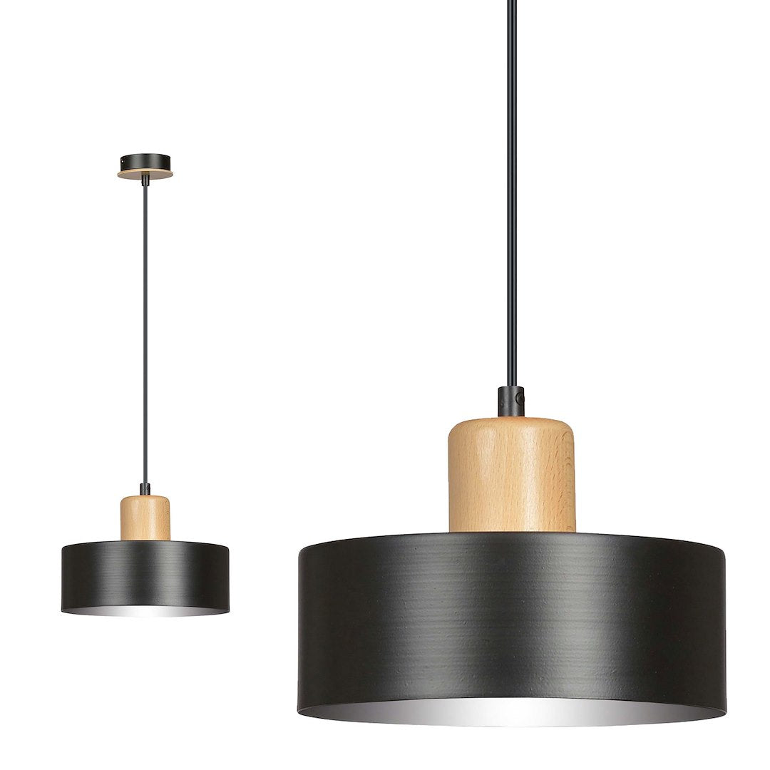 Torin 1 pendant light black