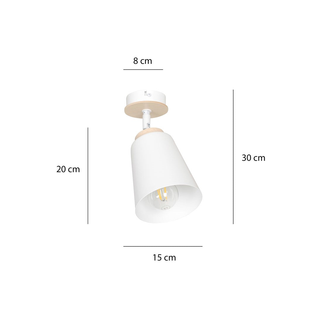 Atlas 1 ceiling spotlight white