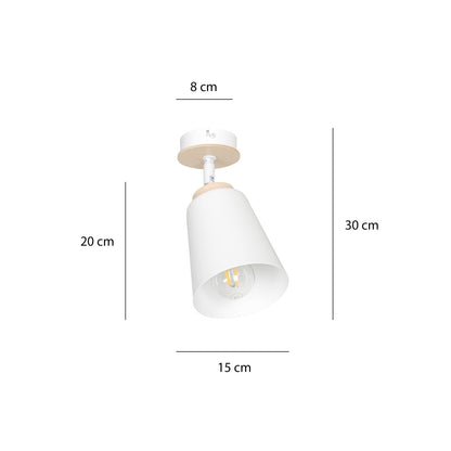Atlas 1 ceiling spotlight white