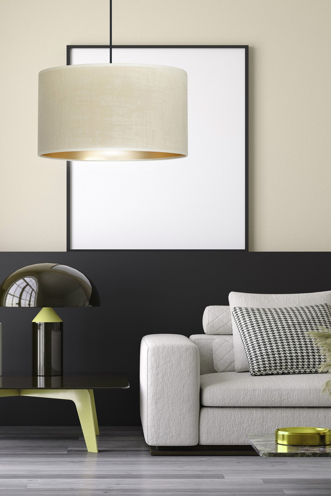Hilde 1 pendant light white