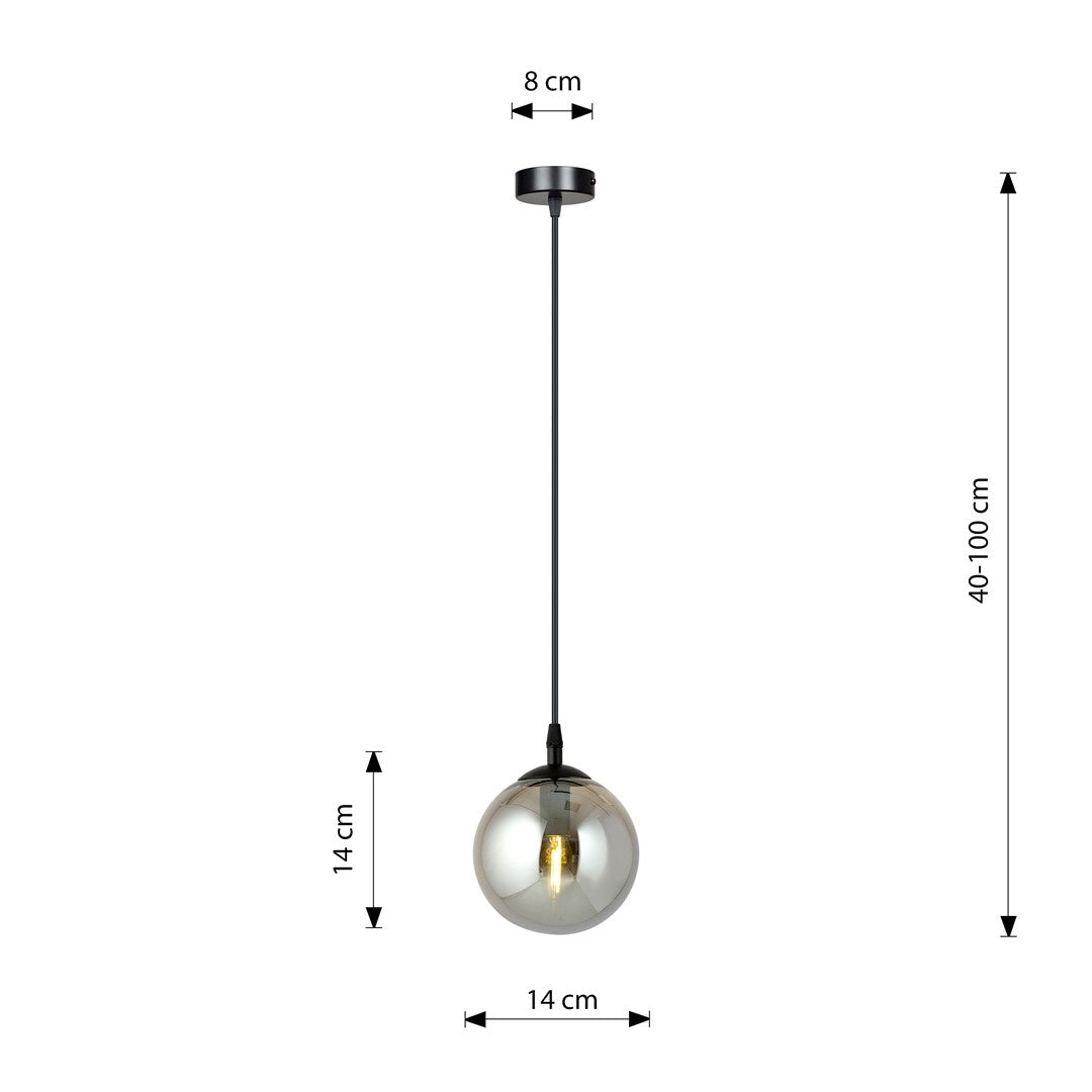 Cosmo 1 pendant light graphite