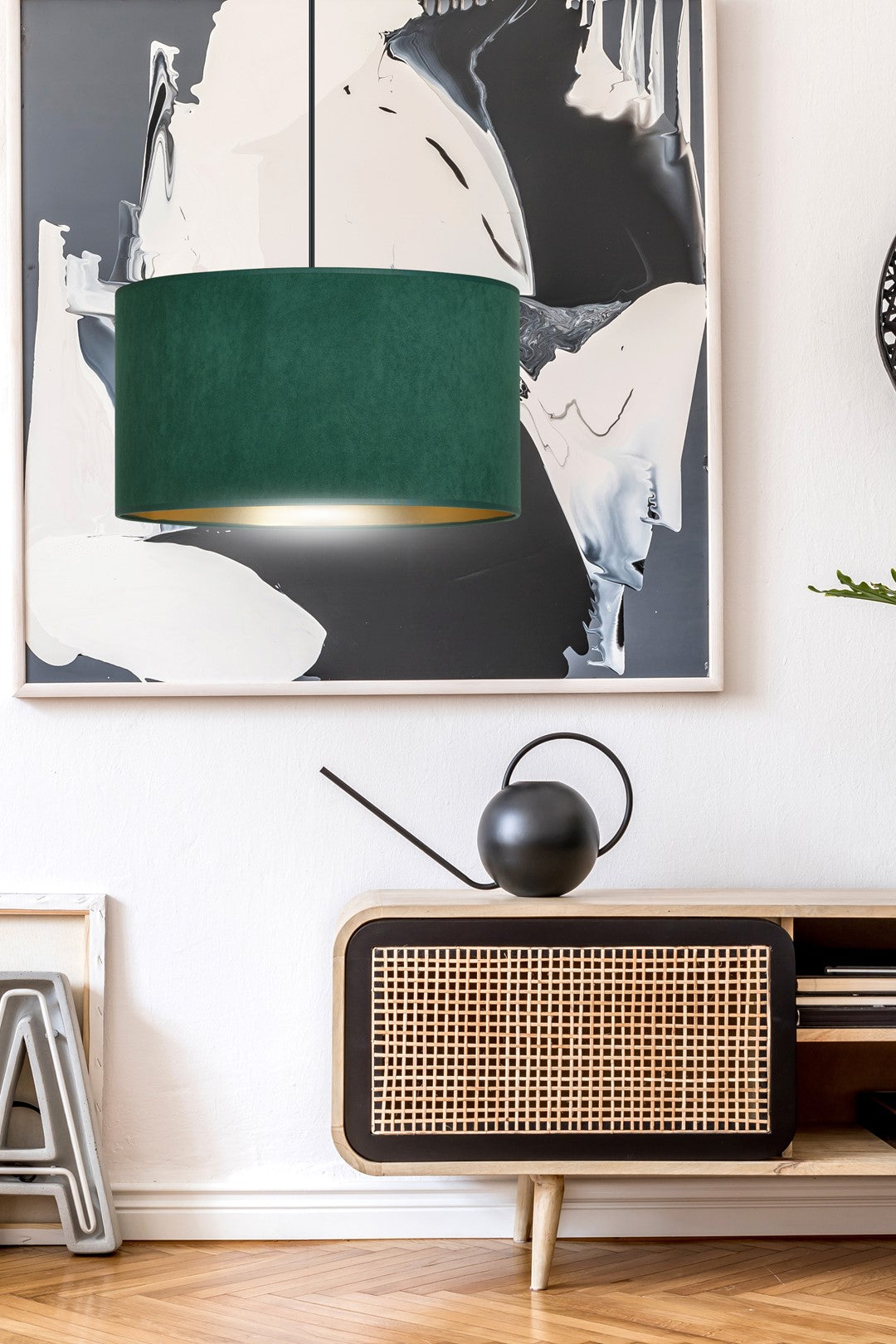 Hilde 1 pendant light green