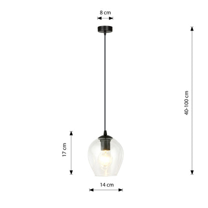 Istar 1 pendant light clear