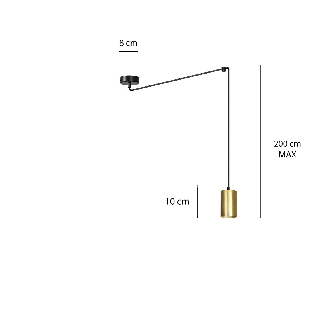 Traker pendant light black/gold