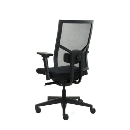 Workliving Zuidas Mesh Black Edition - Seat in Regain - Office Chair Ergonomic Design (N)EN 1335