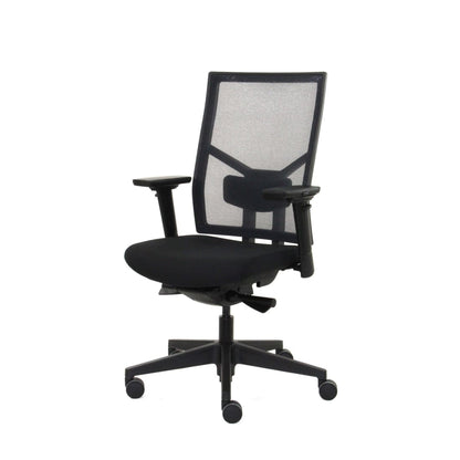 Workliving Zuidas Mesh Black Edition - Seat in Regain - Office Chair Ergonomic Design (N)EN 1335