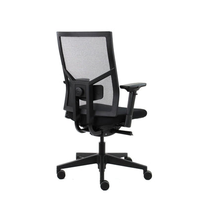 Workliving Zuidas Mesh Black Edition - Seat in Regain - Office Chair Ergonomic Design (N)EN 1335