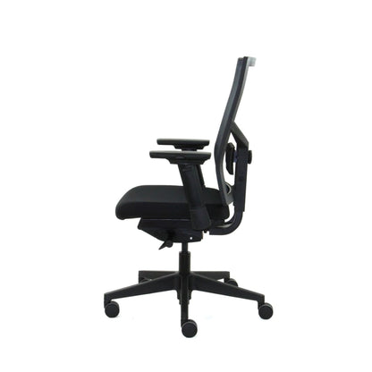 Workliving Zuidas Mesh Black Edition - Seat in Regain - Office Chair Ergonomic Design (N)EN 1335