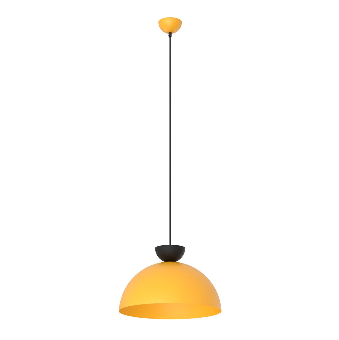 Lunaro 1L pendant light black/orange
