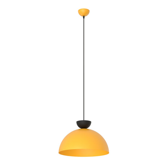 Lunaro 1L pendant light black/orange