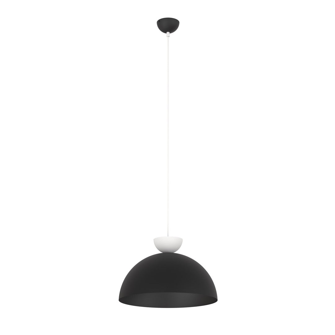 Lunaro 1L pendant light black/white