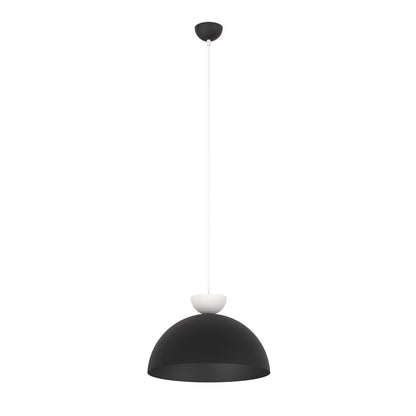 Lunaro 1L pendant light black/white