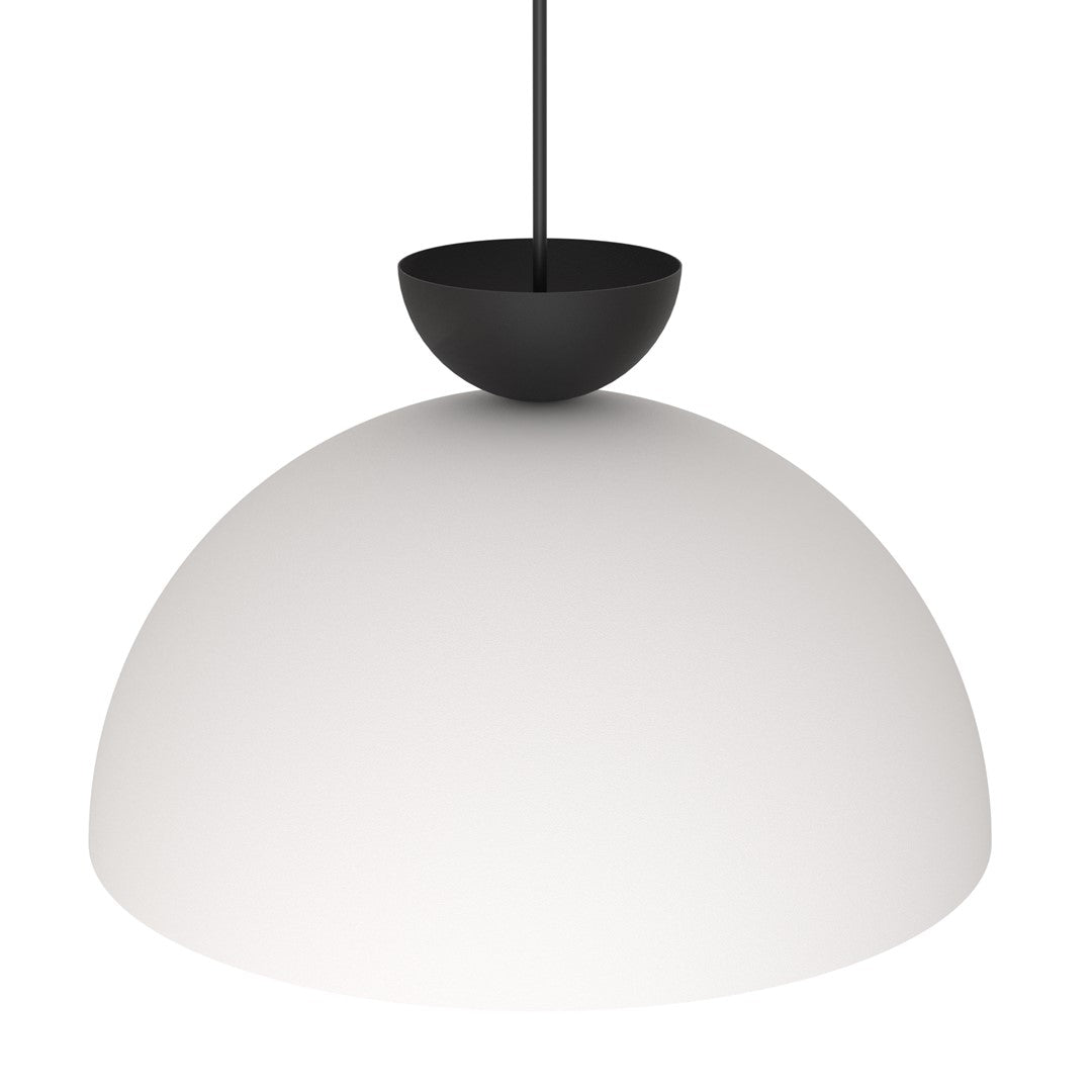 Lunaro 1L pendant light white/black