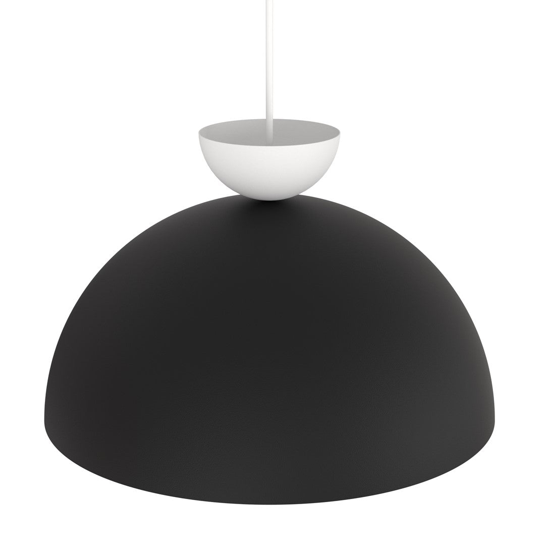Lunaro 1L pendant light black/white